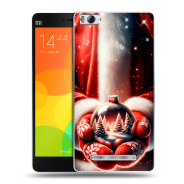 Пластиковый чехол на Xiaomi Mi4i с принтом Новый год Пластиковый чехол на Xiaomi Mi4i с принтом Новый год