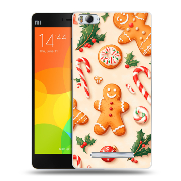 Пластиковый чехол на Xiaomi Mi4i с принтом Новый год Пластиковый чехол на Xiaomi Mi4i с принтом Новый год