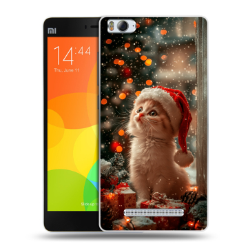 Пластиковый чехол на Xiaomi Mi4i с принтом Новый год Пластиковый чехол на Xiaomi Mi4i с принтом Новый год