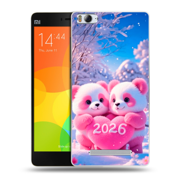 Пластиковый чехол на Xiaomi Mi4i с принтом Новый год Пластиковый чехол на Xiaomi Mi4i с принтом Новый год