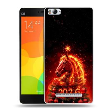 Пластиковый чехол на Xiaomi Mi4i с принтом Новый год Пластиковый чехол на Xiaomi Mi4i с принтом Новый год