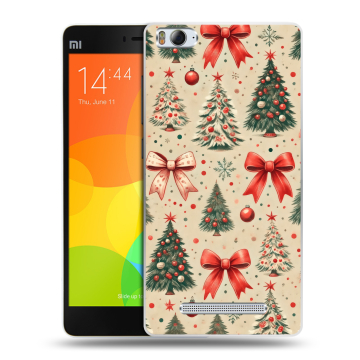 Пластиковый чехол на Xiaomi Mi4i с принтом Новый год Пластиковый чехол на Xiaomi Mi4i с принтом Новый год