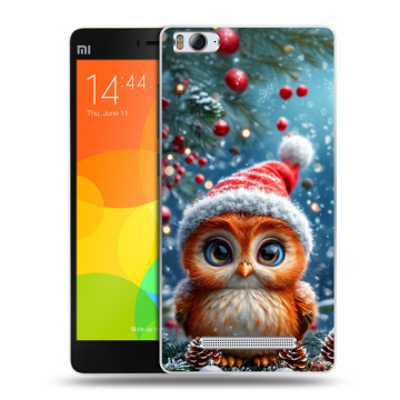 Пластиковый чехол на Xiaomi Mi4i с принтом Новый год