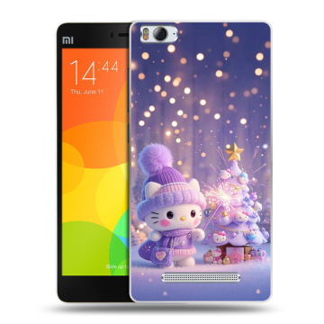 Пластиковый чехол на Xiaomi Mi4i с принтом Новый год