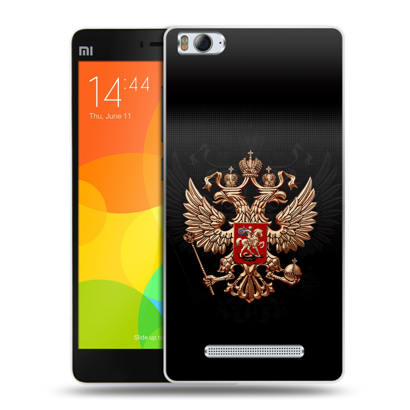 Пластиковый чехол на Xiaomi Mi4i с принтом Герб России Пластиковый чехол на Xiaomi Mi4i с принтом Герб России