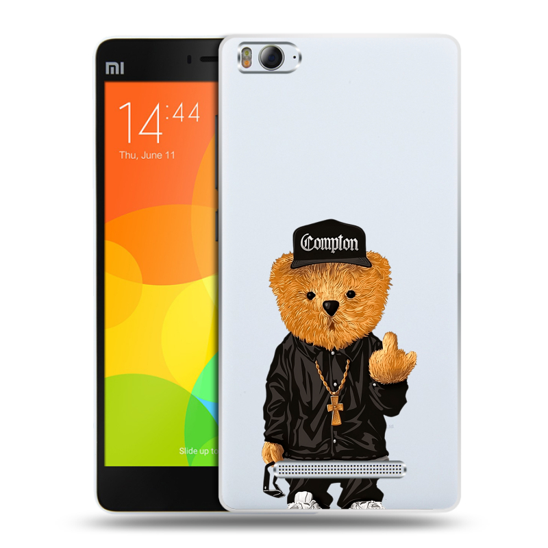 Пластиковый чехол на Xiaomi Mi4i с принтом Мишка Пластиковый чехол на Xiaomi Mi4i с принтом Мишка