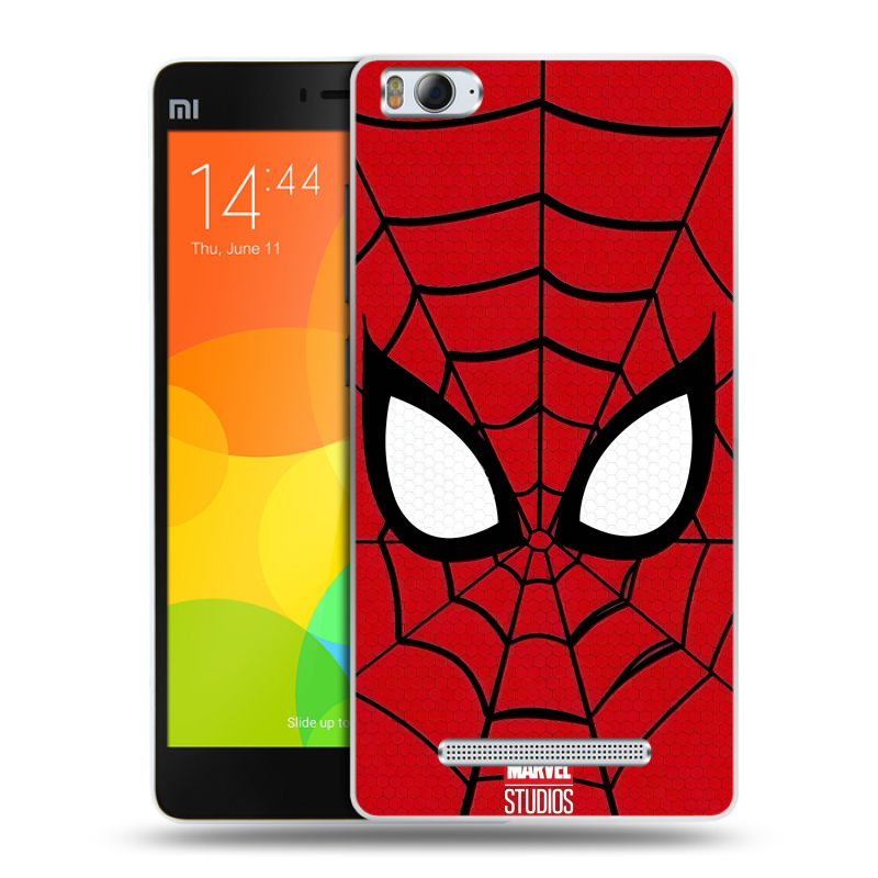 Пластиковый чехол на Xiaomi Mi4i с принтом человек паук spiderman Пластиковый чехол на Xiaomi Mi4i с принтом человек паук spiderman