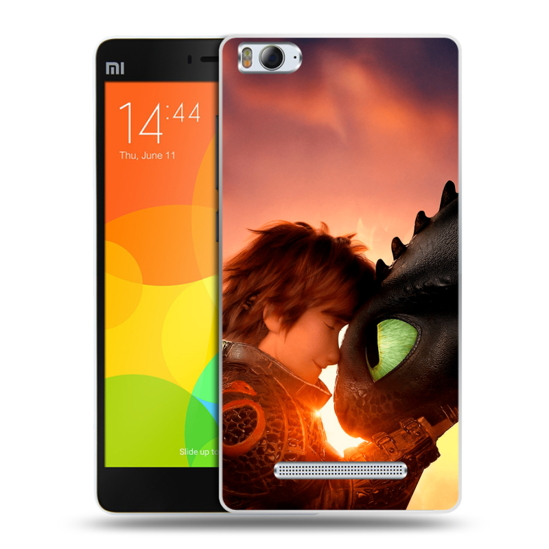 Пластиковый чехол на Xiaomi Mi4i с принтом Как приручить дракона Пластиковый чехол на Xiaomi Mi4i с принтом Как приручить дракона