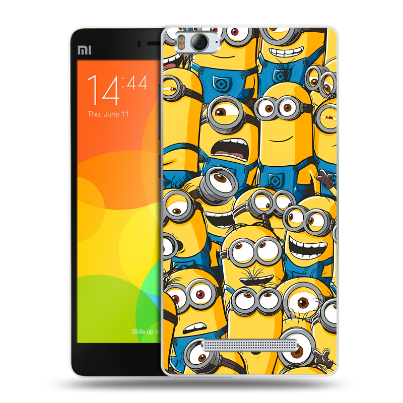 Пластиковый чехол на Xiaomi Mi4i с принтом Миньоны Пластиковый чехол на Xiaomi Mi4i с принтом Миньоны