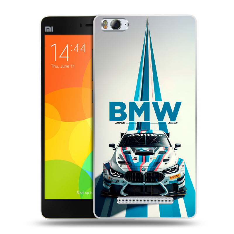 Пластиковый чехол на Xiaomi Mi4i с принтом БМВ BMW Пластиковый чехол на Xiaomi Mi4i с принтом БМВ BMW