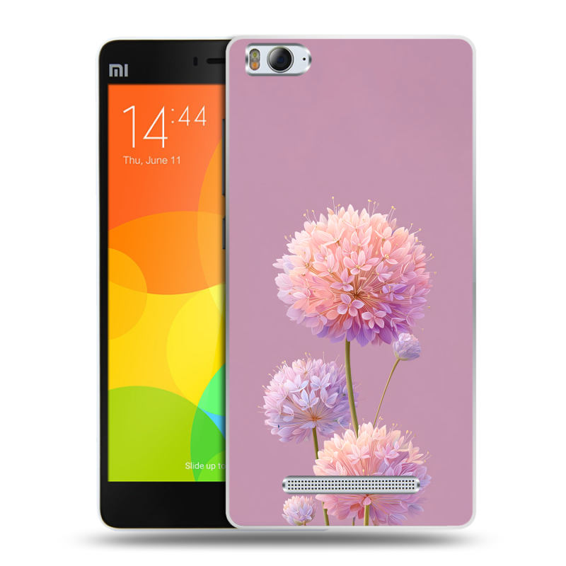 Пластиковый чехол на Xiaomi Mi4i с принтом Цветы Пластиковый чехол на Xiaomi Mi4i с принтом Цветы