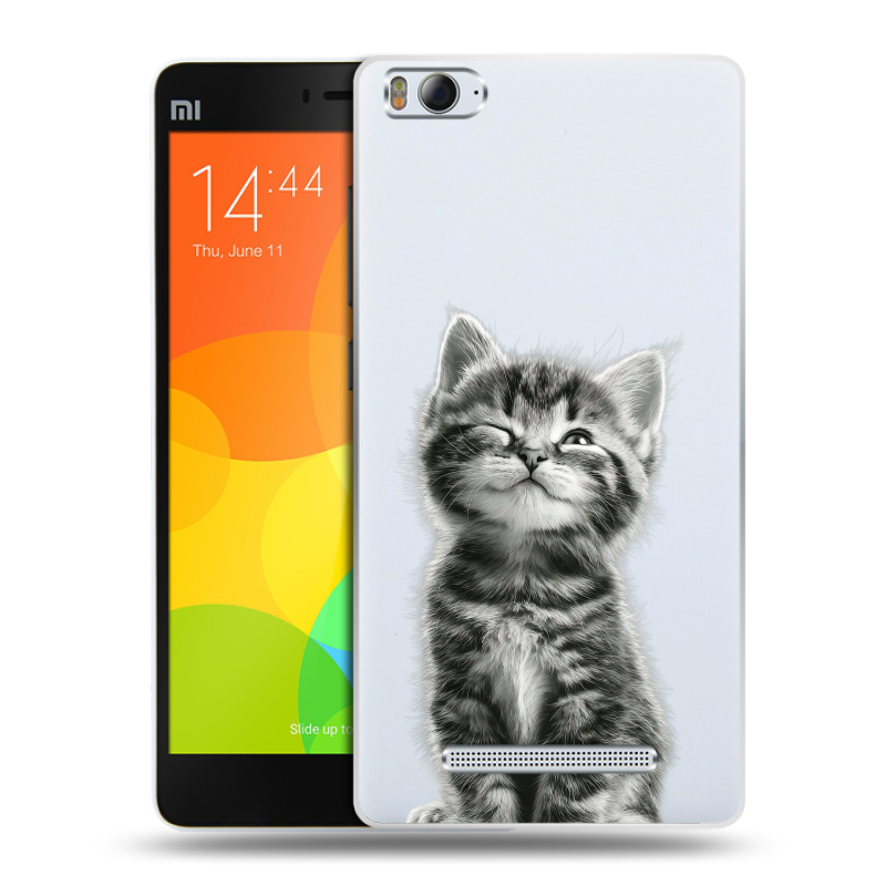 Пластиковый чехол на Xiaomi Mi4i с принтом Котенок Пластиковый чехол на Xiaomi Mi4i с принтом Котенок