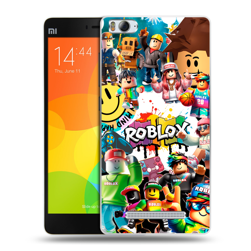 Пластиковый чехол на Xiaomi Mi4i с принтом Roblox Роблокс Пластиковый чехол на Xiaomi Mi4i с принтом Roblox Роблокс