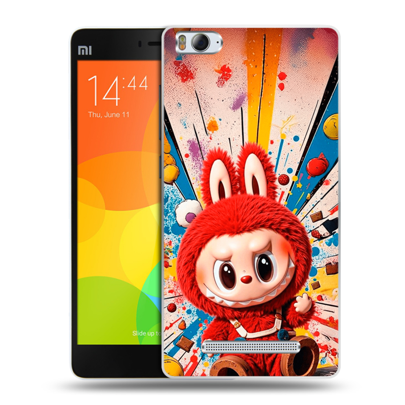 Пластиковый чехол на Xiaomi Mi4i с принтом Labubu Лабубу Пластиковый чехол на Xiaomi Mi4i с принтом Labubu Лабубу