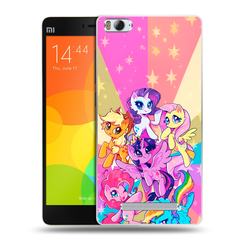 Пластиковый чехол на Xiaomi Mi4i с принтом My little pony Дружба чудо Пластиковый чехол на Xiaomi Mi4i с принтом My little pony Дружба чудо
