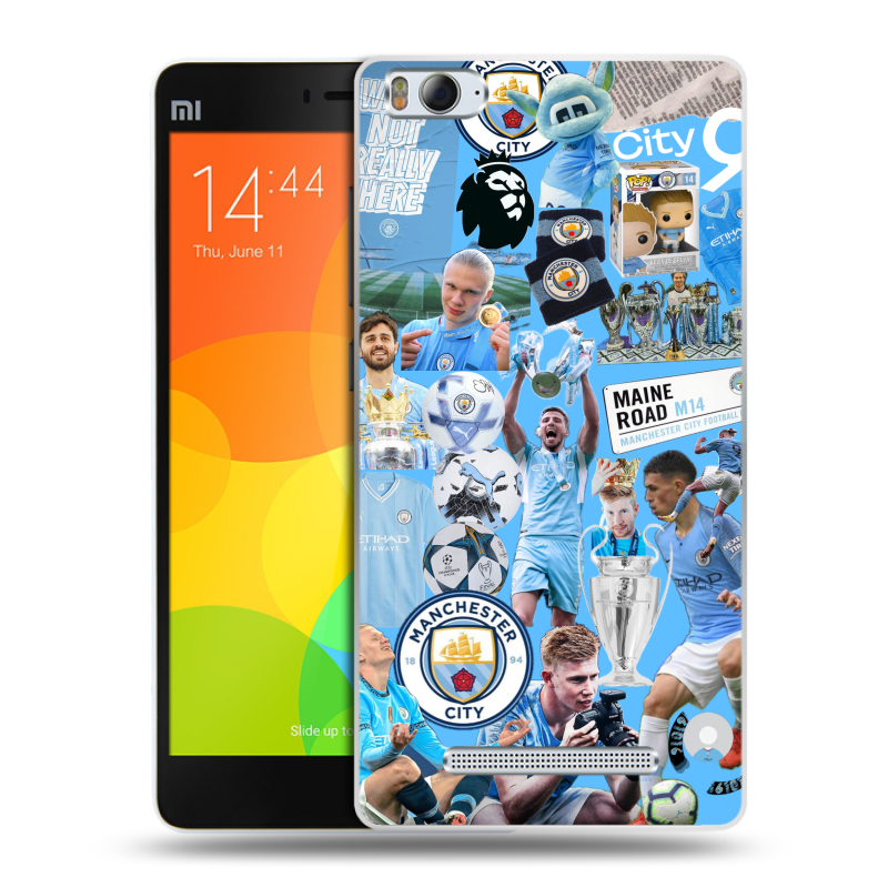 Пластиковый чехол на Xiaomi Mi4i с принтом Man City Манчестер Сити Пластиковый чехол на Xiaomi Mi4i с принтом Man City Манчестер Сити