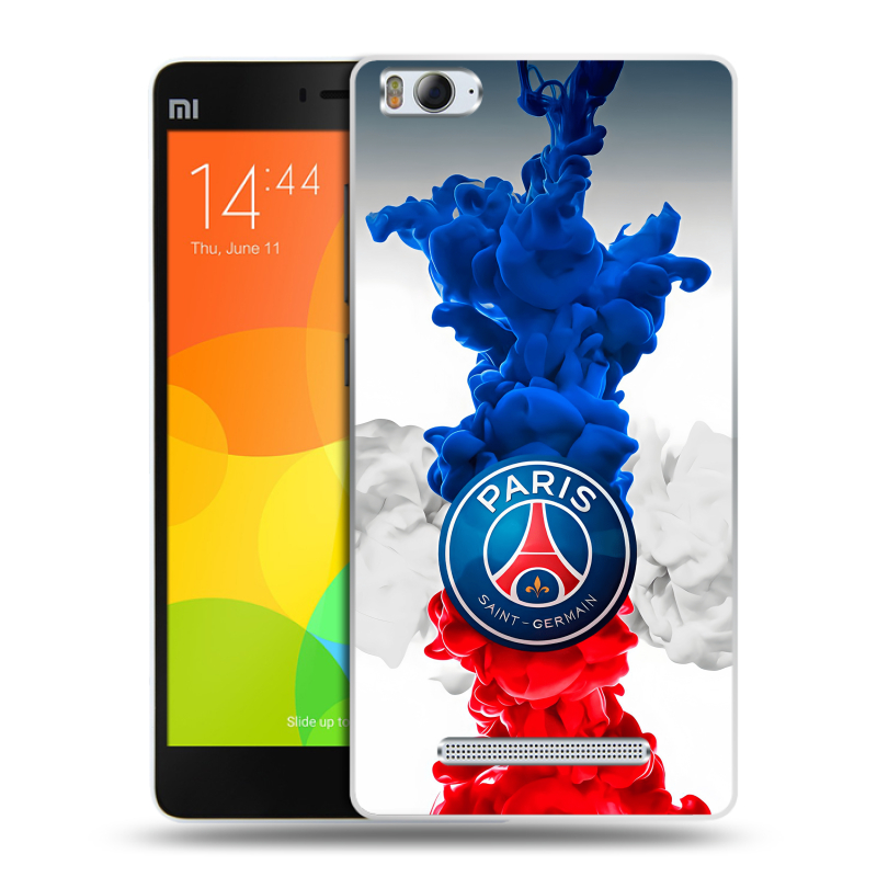 Пластиковый чехол на Xiaomi Mi4i с принтом PSG ПСЖ Пластиковый чехол на Xiaomi Mi4i с принтом PSG ПСЖ