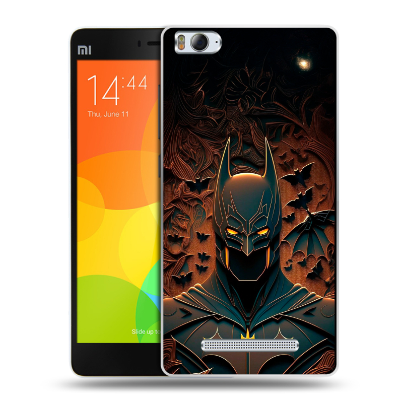 Пластиковый чехол на Xiaomi Mi4i с принтом Batman Бэтмен Пластиковый чехол на Xiaomi Mi4i с принтом Batman Бэтмен