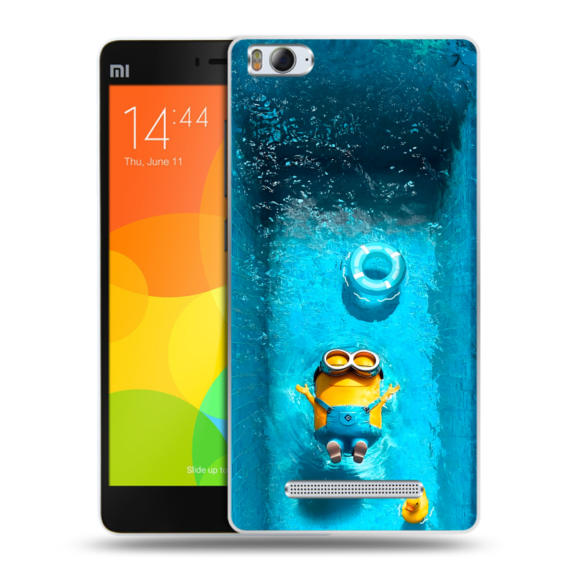 Пластиковый чехол на Xiaomi Mi4i с принтом Миньоны Пластиковый чехол на Xiaomi Mi4i с принтом Миньоны