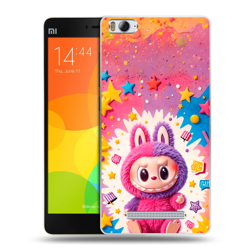 Пластиковый чехол на Xiaomi Mi4i с принтом Labubu Лабубу Пластиковый чехол на Xiaomi Mi4i с принтом Labubu Лабубу