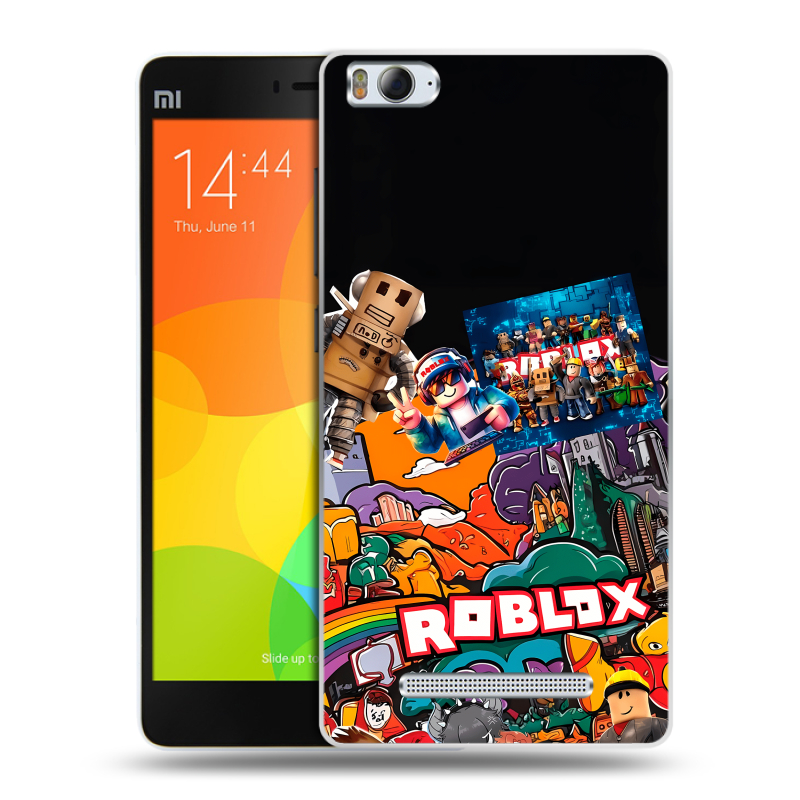 Пластиковый чехол на Xiaomi Mi4i с принтом Roblox Роблокс Пластиковый чехол на Xiaomi Mi4i с принтом Roblox Роблокс