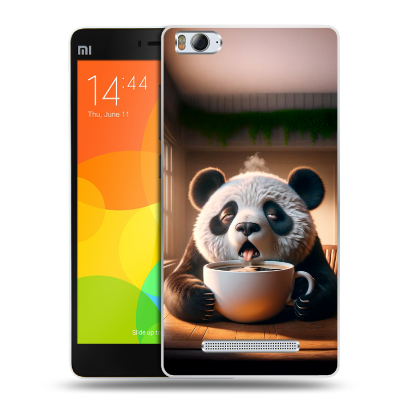 Пластиковый чехол на Xiaomi Mi4i с принтом смешная панда Пластиковый чехол на Xiaomi Mi4i с принтом смешная панда