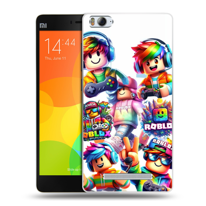 Пластиковый чехол на Xiaomi Mi4i с принтом Roblox Роблокс Пластиковый чехол на Xiaomi Mi4i с принтом Roblox Роблокс