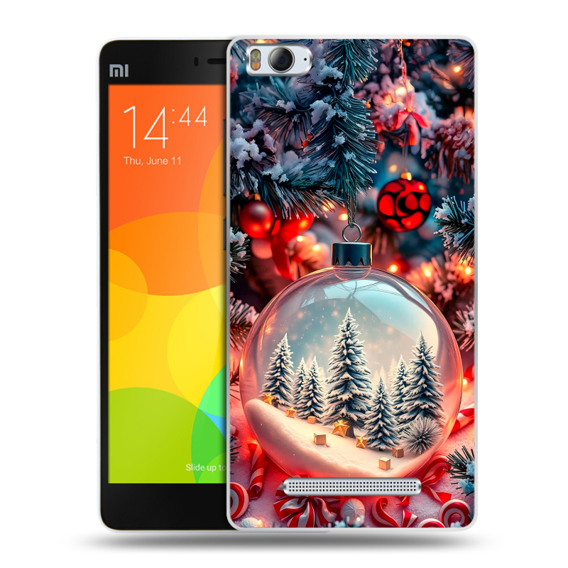 Пластиковый чехол на Xiaomi Mi4i с принтом Новый год Пластиковый чехол на Xiaomi Mi4i с принтом Новый год