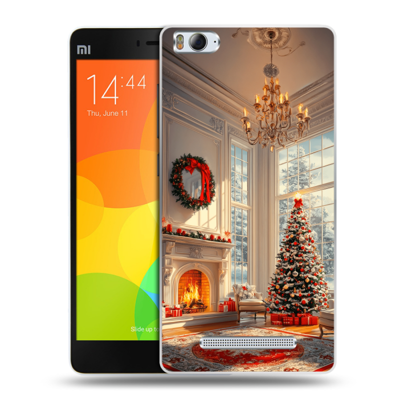 Пластиковый чехол на Xiaomi Mi4i с принтом Новый год Пластиковый чехол на Xiaomi Mi4i с принтом Новый год