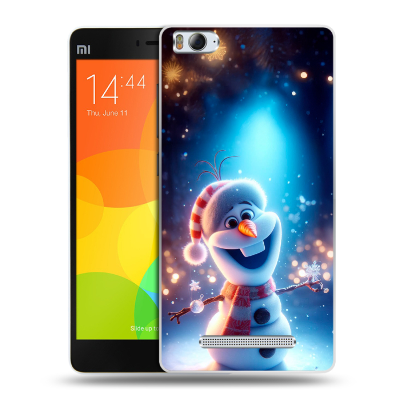 Пластиковый чехол на Xiaomi Mi4i с принтом Новый год Пластиковый чехол на Xiaomi Mi4i с принтом Новый год