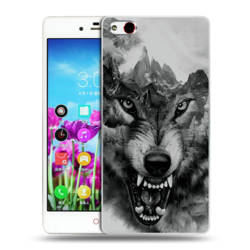 Силиконовый чехол на ZTE Nubia Z9 Max с принтом Волк Силиконовый чехол на ZTE Nubia Z9 Max с принтом Волк