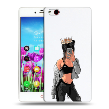 Силиконовый чехол на ZTE Nubia Z9 Max с принтом Женские принты Силиконовый чехол на ZTE Nubia Z9 Max с принтом Женские принты