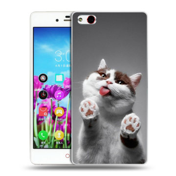 Силиконовый чехол на ZTE Nubia Z9 Max с принтом Коты Силиконовый чехол на ZTE Nubia Z9 Max с принтом Коты