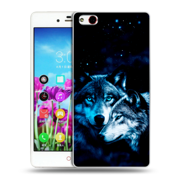 Силиконовый чехол на ZTE Nubia Z9 Max с принтом Волки Силиконовый чехол на ZTE Nubia Z9 Max с принтом Волки