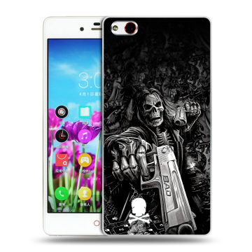 Силиконовый чехол на ZTE Nubia Z9 Max с принтом Скелет Силиконовый чехол на ZTE Nubia Z9 Max с принтом Скелет