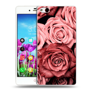 Силиконовый чехол на ZTE Nubia Z9 Max с принтом Цветы розы Силиконовый чехол на ZTE Nubia Z9 Max с принтом Цветы розы