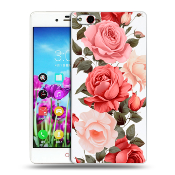 Силиконовый чехол на ZTE Nubia Z9 Max с принтом Розы