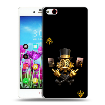 Силиконовый чехол на ZTE Nubia Z9 Max с принтом Золотой скрудж макдак