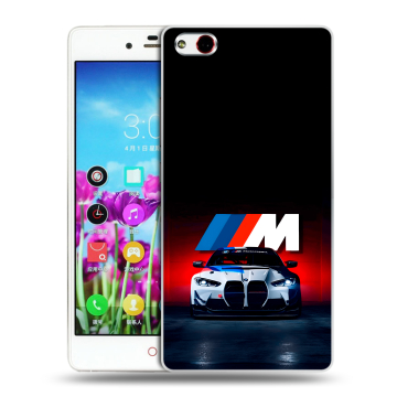 Силиконовый чехол на ZTE Nubia Z9 Max с принтом БМВ BMW Силиконовый чехол на ZTE Nubia Z9 Max с принтом БМВ BMW