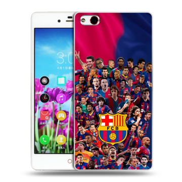 Силиконовый чехол на ZTE Nubia Z9 Max с принтом Барселона Barcelona