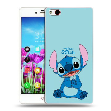 Силиконовый чехол на ZTE Nubia Z9 Max с принтом Лило и Стич