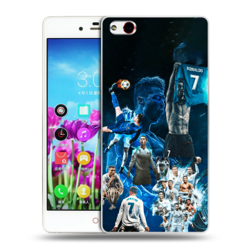 Силиконовый чехол на ZTE Nubia Z9 Max с принтом Реал Роналдо Силиконовый чехол на ZTE Nubia Z9 Max с принтом Реал Роналдо