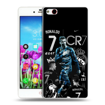 Силиконовый чехол на ZTE Nubia Z9 Max с принтом Реал Роналдо