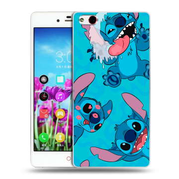 Силиконовый чехол на ZTE Nubia Z9 Max с принтом Лило и Стич