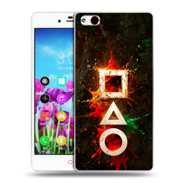 Силиконовый чехол на ZTE Nubia Z9 Max с принтом Squid Game Игра кальмара