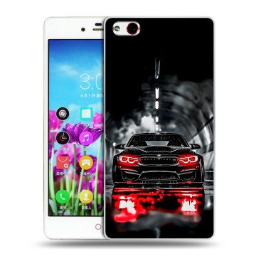 Силиконовый чехол на ZTE Nubia Z9 Max с принтом BMW БМВ Силиконовый чехол на ZTE Nubia Z9 Max с принтом BMW БМВ