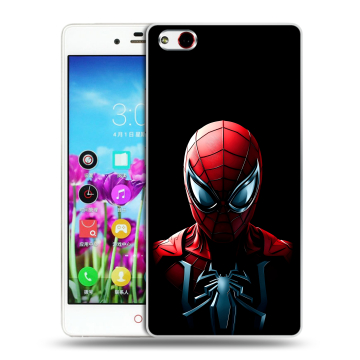 Силиконовый чехол на ZTE Nubia Z9 Max с принтом Spiderman Человек паук