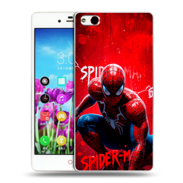 Силиконовый чехол на ZTE Nubia Z9 Max с принтом Spiderman Человек паук Силиконовый чехол на ZTE Nubia Z9 Max с принтом Spiderman Человек паук