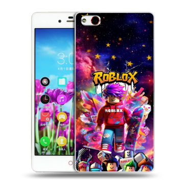 Силиконовый чехол на ZTE Nubia Z9 Max с принтом Roblox Роблокс Силиконовый чехол на ZTE Nubia Z9 Max с принтом Roblox Роблокс