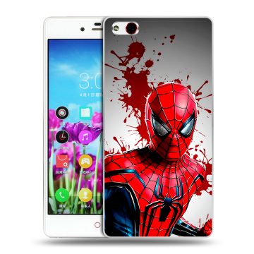 Силиконовый чехол на ZTE Nubia Z9 Max с принтом Spiderman Человек паук